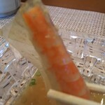 玄海鮨 - エビには  白板昆布