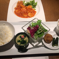 中国料理 大湖苑  - 天然海老のチリソース仕立て ( ´θ｀) lunch  set