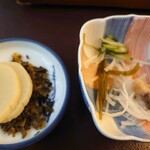 富松うなぎ屋 - うざくと漬物