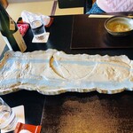 徳山鮓 - 皿は余呉湖を模ってます(^_-)-☆