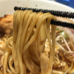 河内の中華そば 醤 - 熟成中華そば：麺ﾘﾌﾄ