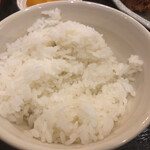 Gyouza Shokudou - 定食ライス　少なっ！　1粒も食べていませんよ！