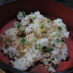 松浪 - お弁当、下の段”きのこご飯”