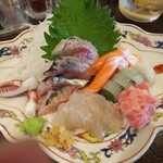 金町製麺 - 刺身盛