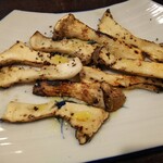 金町製麺 - エリンギの炙り白トリュフオイル　400円