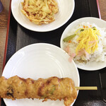 長田うどん - かき揚げは、、、いまひとつ！