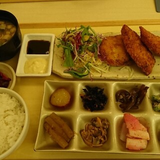 おばんざい付きミックスフライランチ By Junco777 味彩や 京都 京料理 食べログ おばんざい付きミックスフライランチ By Junco777 味彩や 京都 京料理 食べログ