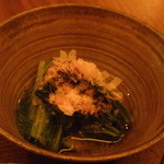 蕎麦 たじま - 芯取菜のお浸し