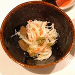 Ubu Ka - 飯物　　本ずわい蟹と徳島県産の新牛蒡の土鍋炊き込みご飯