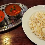 ヘブン - ダブルカレーとガーリックライス