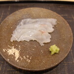 あま木 - 師崎のコチのお造り