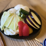 ろばたやき山ろく - 野菜盛り合わせ