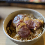 ろばたやき山ろく - ハツのせ