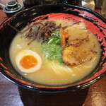 麺食堂 ヨドガワベース - 特製中華そば(700円、斜め上から)