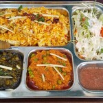 大阪ハラールレストラン - ダルパラクとキーマのCセット