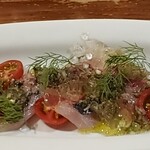 イワシのカルパッチョ(アップ)