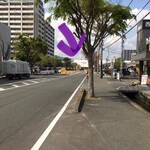Pan Shokunin Futabaya - 紫の線の場所が山陽本線の防府駅です