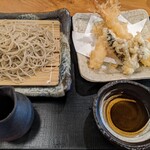 国分寺そば - 天せいろ（そば大盛り）