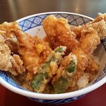 Tempura Fuku Nishi Zen To Takumi - 穴子天丼（アップ）（2020.5）