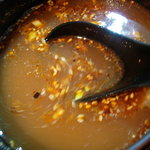 参代目 麺屋とらのこ - 坦々つけ麺～つけ汁の食後のスープ割り