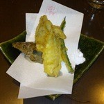 魚菜酒蔵 だいがく - あなごの天ぷら頭付