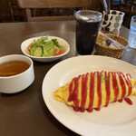 レストランピアノピアノ - オムライス  800円  税別