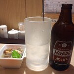 すし屋 銀蔵 - ホッピーハイ(白)420円とお通し300円