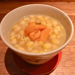 酒井商会 - 雲丹ととうもろこしの茶碗蒸し