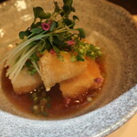 季節料理 よし野 - マコガレイの湯葉包み揚げ揚げ出し