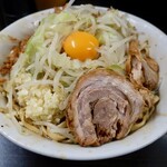 ラーメン二郎 - 小ラーメン（750円）＋汁なし（80円）
            