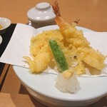 峰寿司 - 花御膳の天ぷら