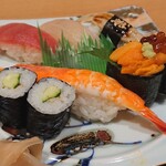 峰寿司 - 花御膳の寿司