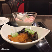 中国料理 豪華 - 副菜と杏仁豆腐