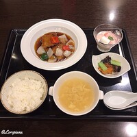 中国料理 豪華 - 豚三枚肉の黒酢酢豚のセット