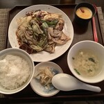 杏仁坊 - 回鍋肉定食　950円(税込)