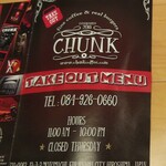 CHUNK - CHUNK福山 メニュー表 表紙(2020.6月)