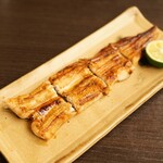 かんだやぶそば - あなご焼き　蒲焼　酢橘で