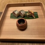 旬菜懐石拓 - 鯵の棒寿司