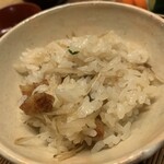 旬菜懐石拓 - アナゴ炊込みご飯