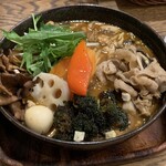 スープカレーGARAKU - 上富良野ラベンダーポークの豚しゃぶと7種きのこの森