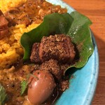 カレー独歩ちゃん - 魯肉とうずらの煮玉子。おいひー！