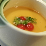 神田 日本酒バル 酒趣 - 冷たい茶碗蒸し　アップ