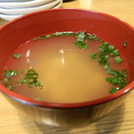 神田 日本酒バル 酒趣 - ランチのスープ