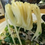 初鰹と焼きナスのスパゲッティー