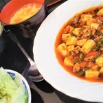 Shouryuu - 麻婆豆腐と白ご飯の定食