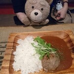 Roketto Kare - 平日限定ルーカレーランチセット(ハンバーグトッピング)