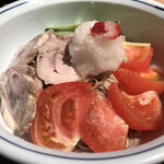Masashige - トマトと鶏肉の冷やしそば　850円税込