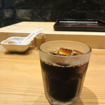 h Waryouri Mineya - 氷を入れたコーヒーを更に冷蔵庫にスタンバイされてて冷たーい！