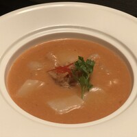 干しホタテ入りの海鮮スープ
