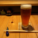 旬鮮彩鮨　豊のはなれ - とりあえず生ビール